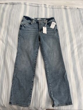NWT Good American Medium Wash Straight Leg Jeans